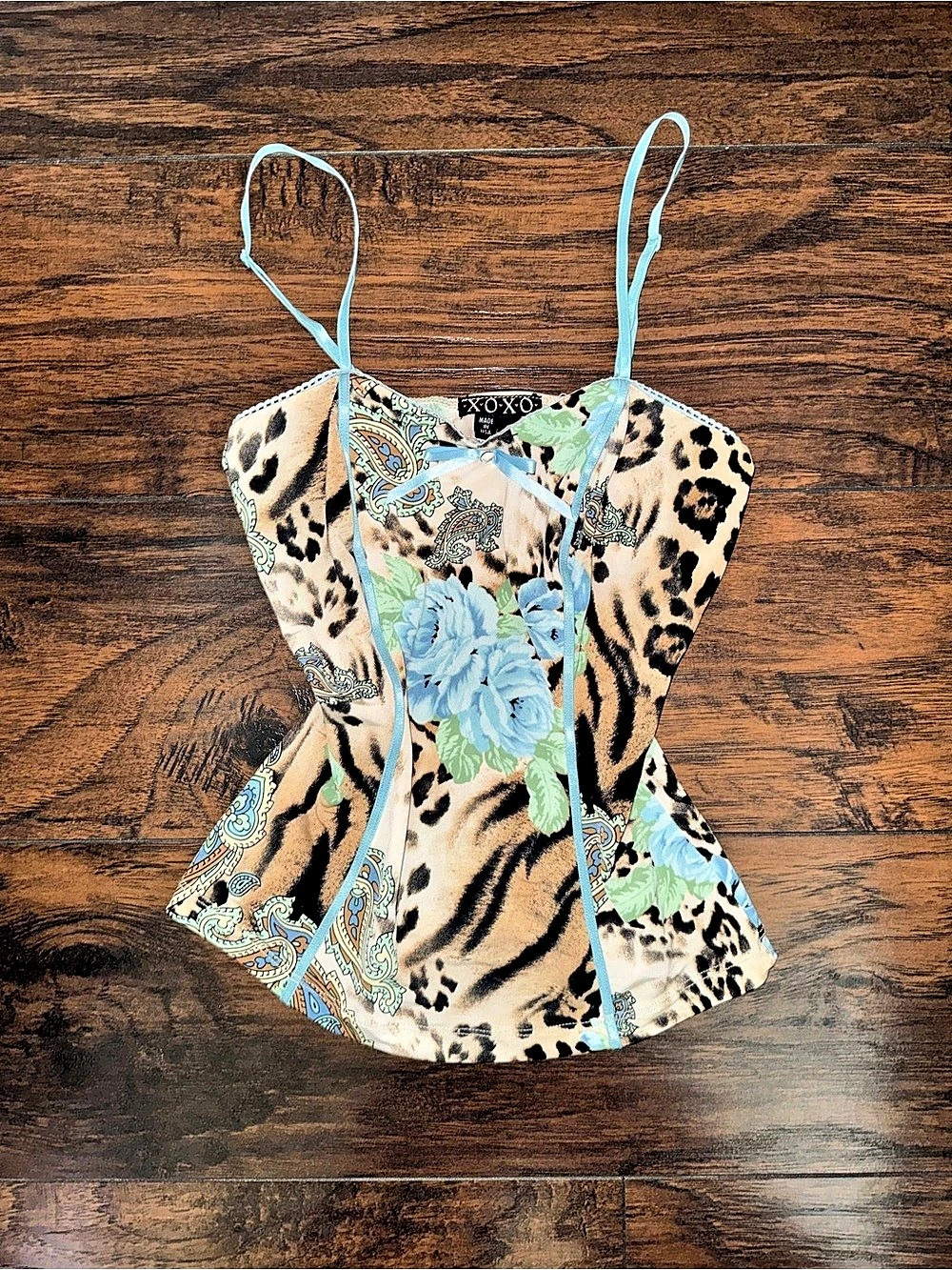 Y2K XOXO Animal Print Cami
